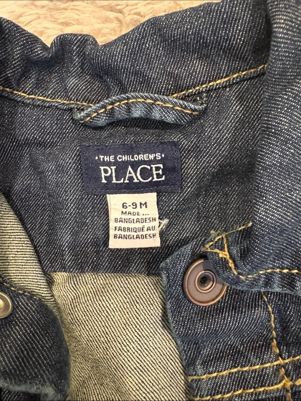 The Children's Place Dark Blue Denim Jacket for Kids